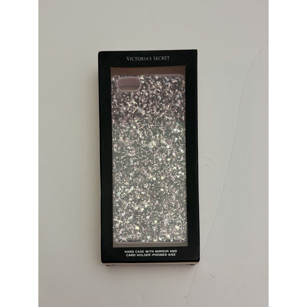 Victoria's Secret Pink Glitter with Mirror iPhone 6/6S Hard Case Cover NEW